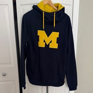 Michigan Wolverines Navy and Yellow Pullover Hoodie